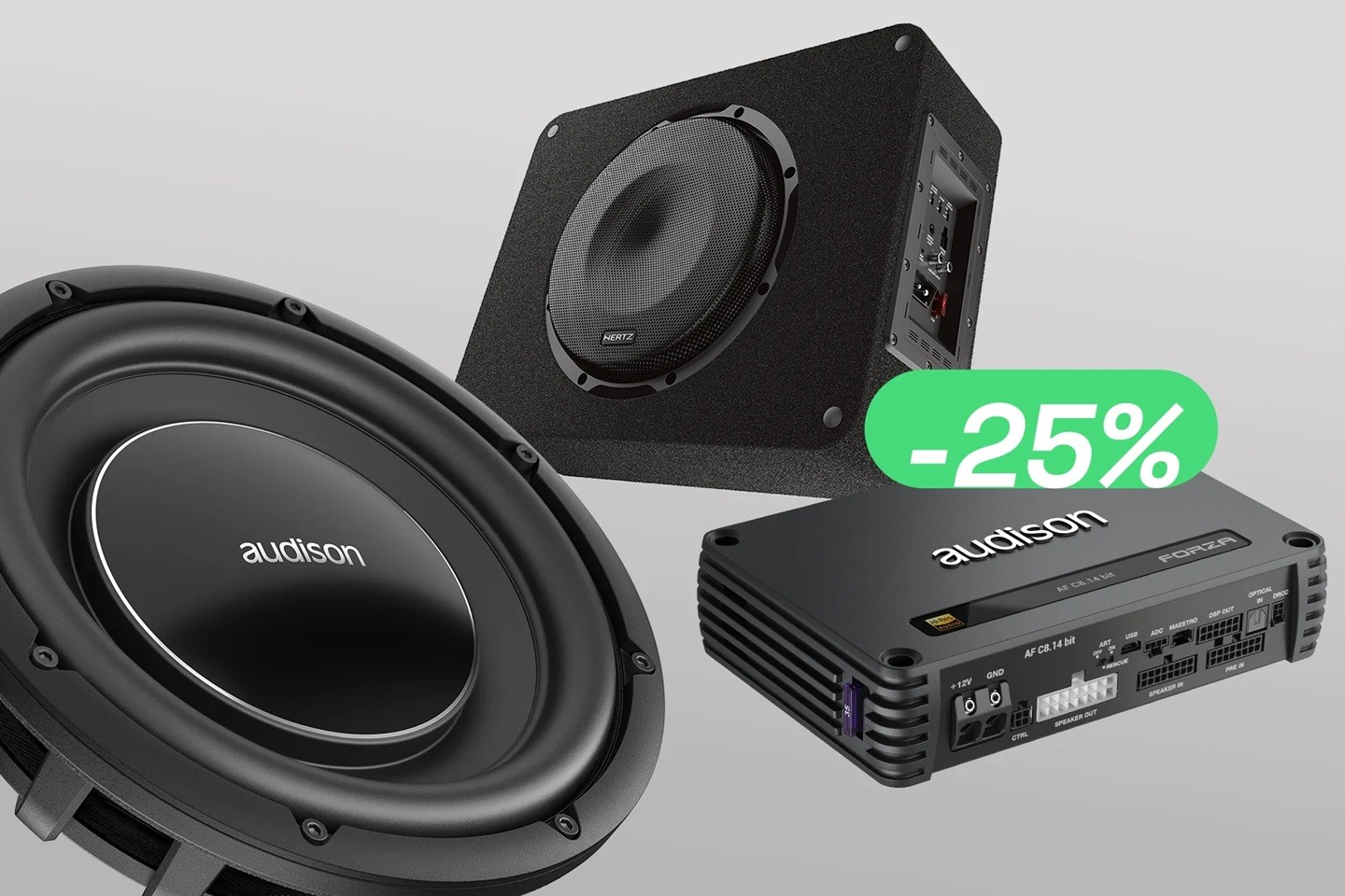 Hertz a Audison v júni so zľavou 25% na celý sortiment