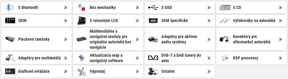 Rozdělení autorádií