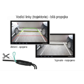 Univerzálna zadná parkovacia kamera Macrom AHD / CVBS