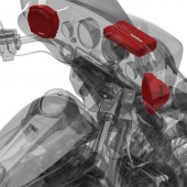 Reproduktory na Harley-Davidson Rockford Fosgate HD9813SG-TKIT