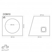 Uzavretá ozvučnica Basser COM10 Black