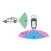 Univerzálna zadná / predná parkovacia kamera