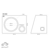 Bassreflexová ozvučnica Basser B1250 Black