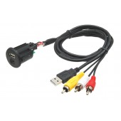 USB / JACK 4 pólový predlžovací kábel