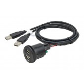 2x USB zásuvka s káblom