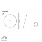 Uzavretá ozvučnica Basser COM12 Black