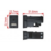 USB + JACK konektor Toyota / Subaru