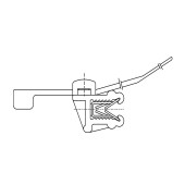 Príchytka sťahovacej pásky na hranu 437432