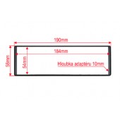 Dištančná podložka pod autorádio 1DIN