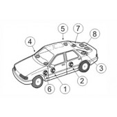 Plastový adaptér pod reproduktor pre BMW 3 Compact