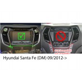 Redukčný rámček autorádia pre Hyundai Santa Fe