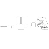 Príchytka sťahovacej pásky na hranu 437434