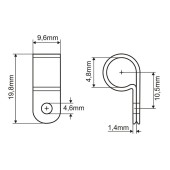 Príchytka káblového zväzku 4,8 mm (100 ks)