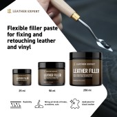 Leather Expert - Leather Filler Black (250 ml)