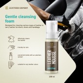 Čistiaca pena na kožu Leather Expert - Leather Mousse (200 ml)
