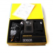 Parkovací asistent s kamerou, 4 senzory a AV vstupom PTSV401