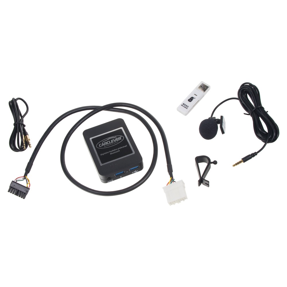 Carclever hudobný prehrávač USB / AUX / Bluetooth pre