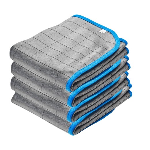 Sada utierok na okná CARMODO 4x Premium Carbontuch für Glasflächen