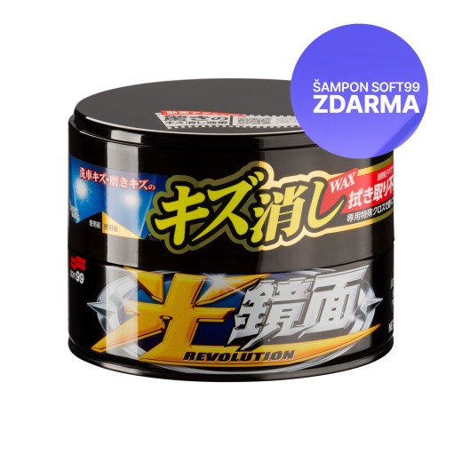 Abrazívny vosk Soft99 New Scratch Clear Wax Dark (200 g)