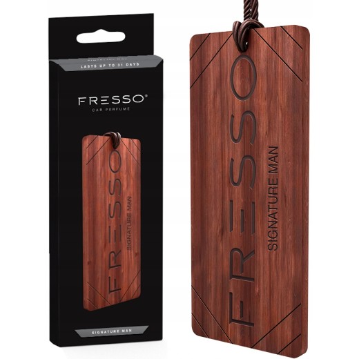 Závesná vôňa v dreve Fresso Signature Man Wooden Hanger