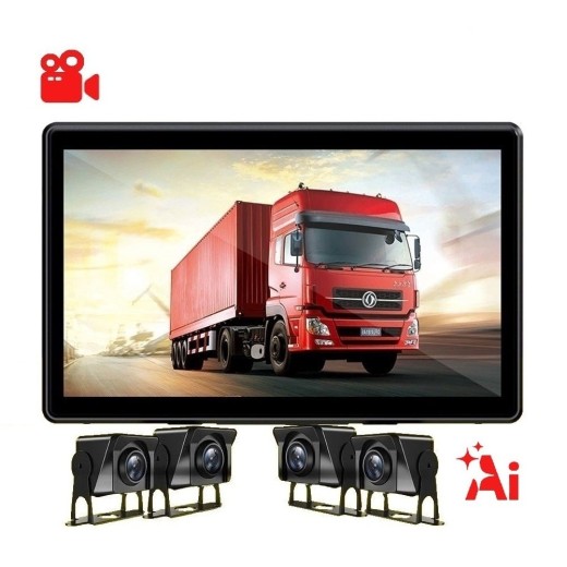 Steelmate C40 - súprava CCTV, Ai BSD, 4x AHD 720p, 10“ monitor