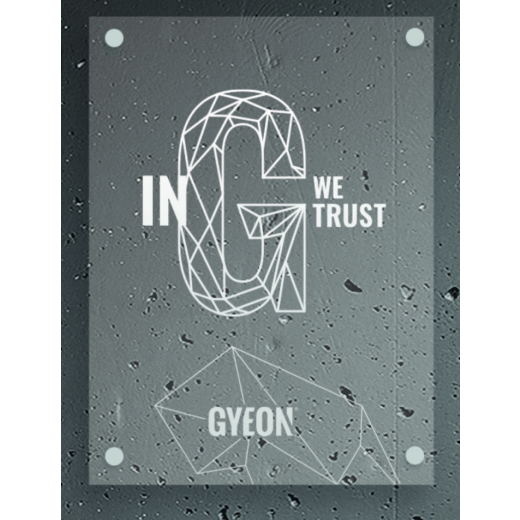Priehľadný LED panel Gyeon LED Type 2 In G we trust 50x67 cm
