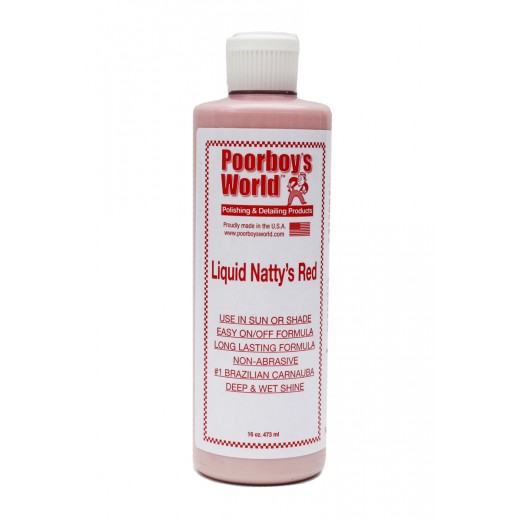 Tekutý vosk zvýrazňujúci hĺbku a lesk Poorboy's Liquid Natty's Red Wax (473 ml)