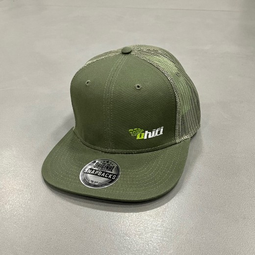 Snapback s logom Ahifi (olivová)