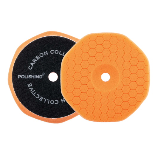 Leštiaci kotúč Carbon Collective HEX Foam Polishing Pad (Polishing 3 - Orange) - 5″ (125 mm)