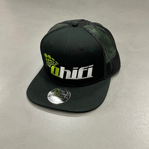Snapback s veľkým logom Ahifi (čierna)
