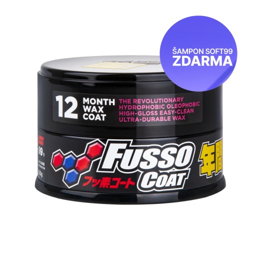 Syntetický vosk Soft99 New Fusso Coat 12 Months Wax Dark (200 g)