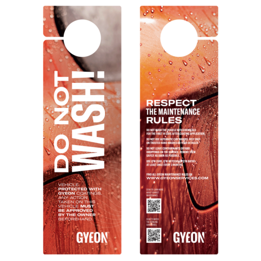 Visiace upozornenie Gyeon Hanger Red