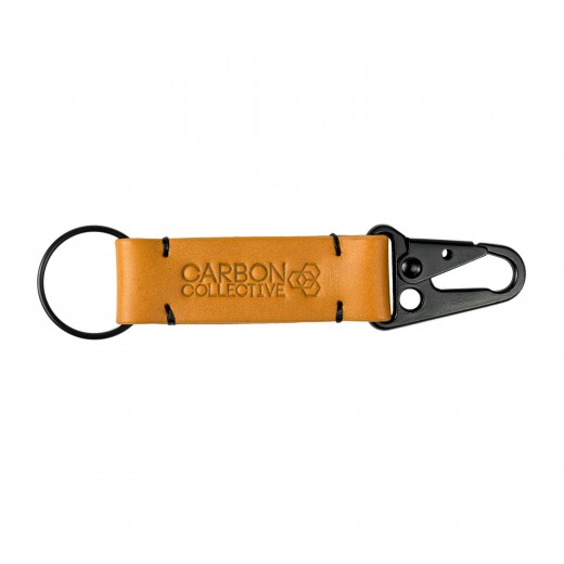 Kožený prívesok Carbon Collective Snap Hook Leather Key Chain - Tan
