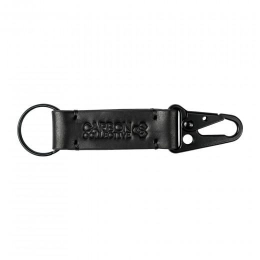 Kožený prívesok Carbon Collective Snap Hook Leather Key Chain - Black