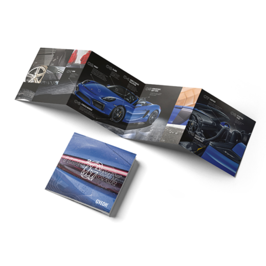 Servisný leták Gyeon Certified Detailer Service Leaflet