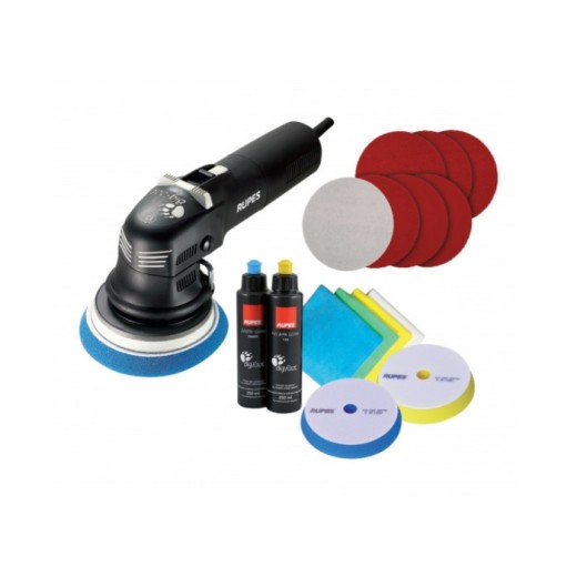 RUPES BigFoot LHR 12E Duetto - strojová orbitálna leštička s výkmitom 12 mm, základná sada s príslušenstvom