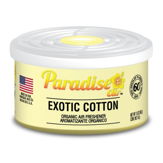 Osviežovač vzduchu Paradise Air Organic Air Freshener Exotic Cotton - Exotická bavlna (42 g)