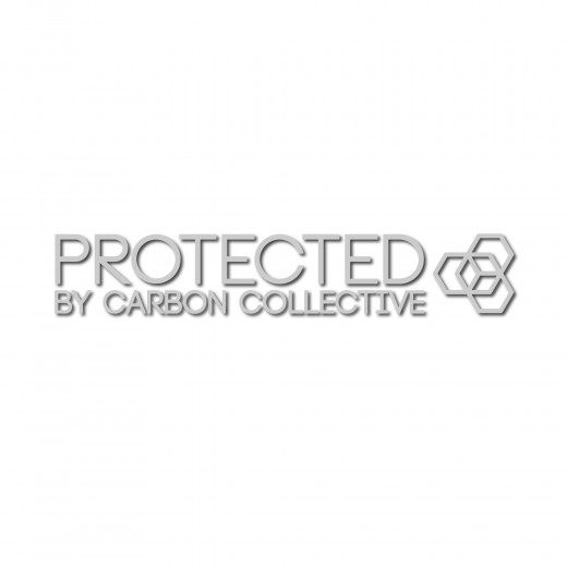 Samolepka Carbon Collective Protected - Etched Glass Window Sticker