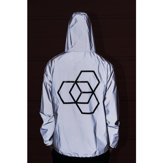 Reflexná bunda Carbon Collective 3M Reflective Waterproof Jacket - M