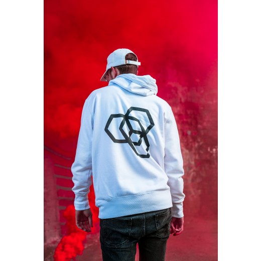 Mikina Carbon Collective Hoodie White - M