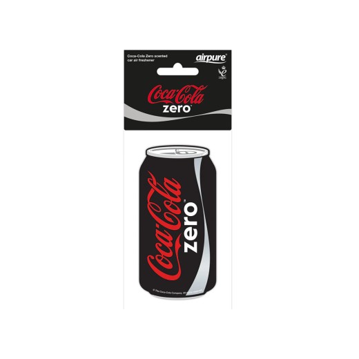 Závesná vôňa do auta Airpure Coca-Cola, vôňa Coca Cola Zero - plechovka