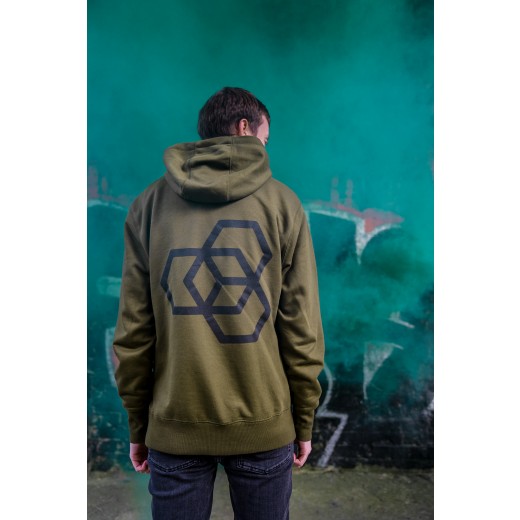 Mikina Carbon Collective Hoodie Green - XL