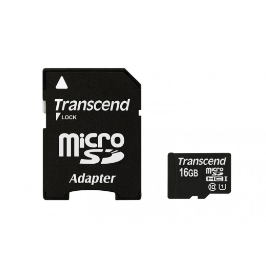 Pamäťová karta Transcend 16GB + adaptér SD