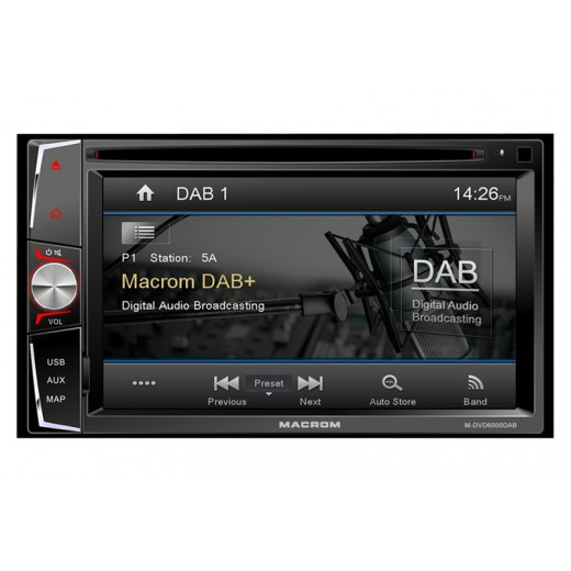 Autorádio Macrom M-DVD6000DAB