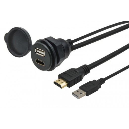 USB / HDMI zásuvka s káblom