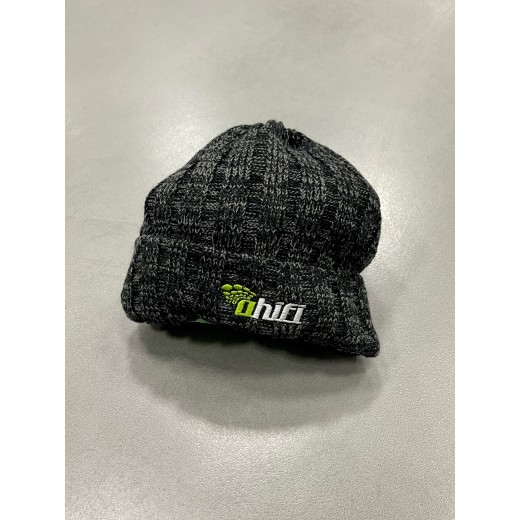 Zimná čiapka s malým logom Ahifi (tmavý melír)
