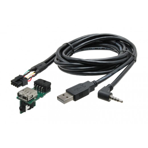 USB + JACK konektor Nissan