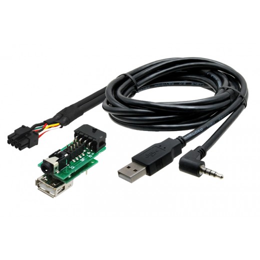 USB + JACK konektor Nissan