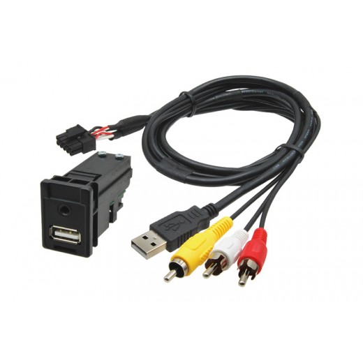 USB + JACK konektor Toyota / Subaru