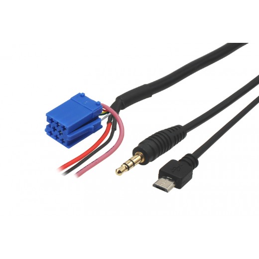 AUX a micro USB adaptér pre OEM Blaupunkt